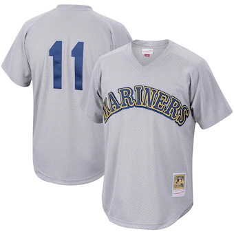 mens mitchell and ness edgar martinez charcoal seattle mari